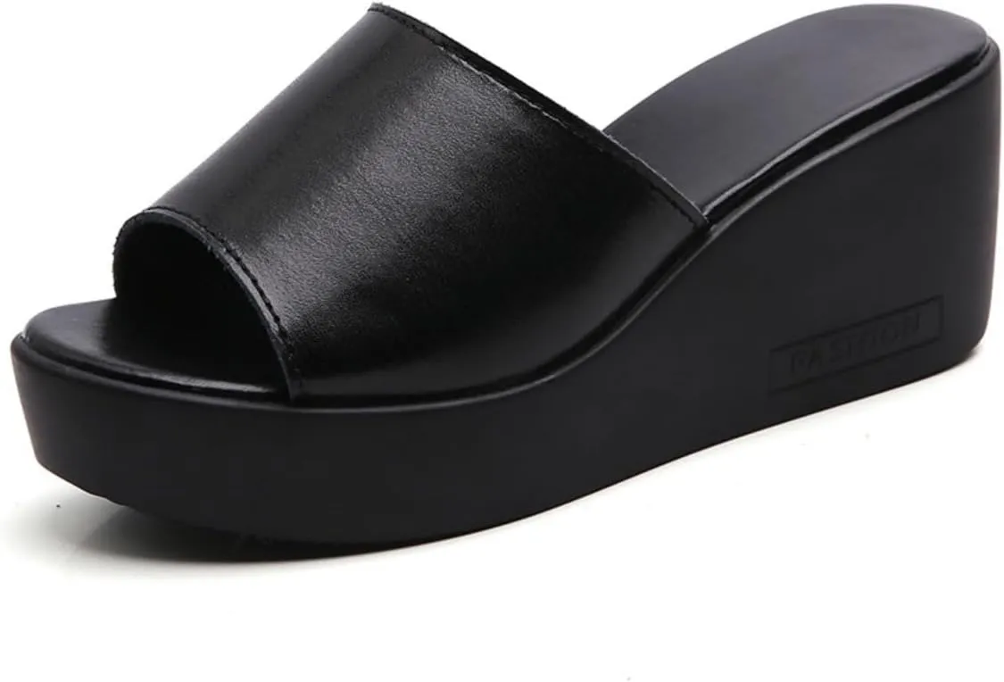 HESBITEUL Women's Wedge Sandals Open-Toe Platform Arch Support Sandals