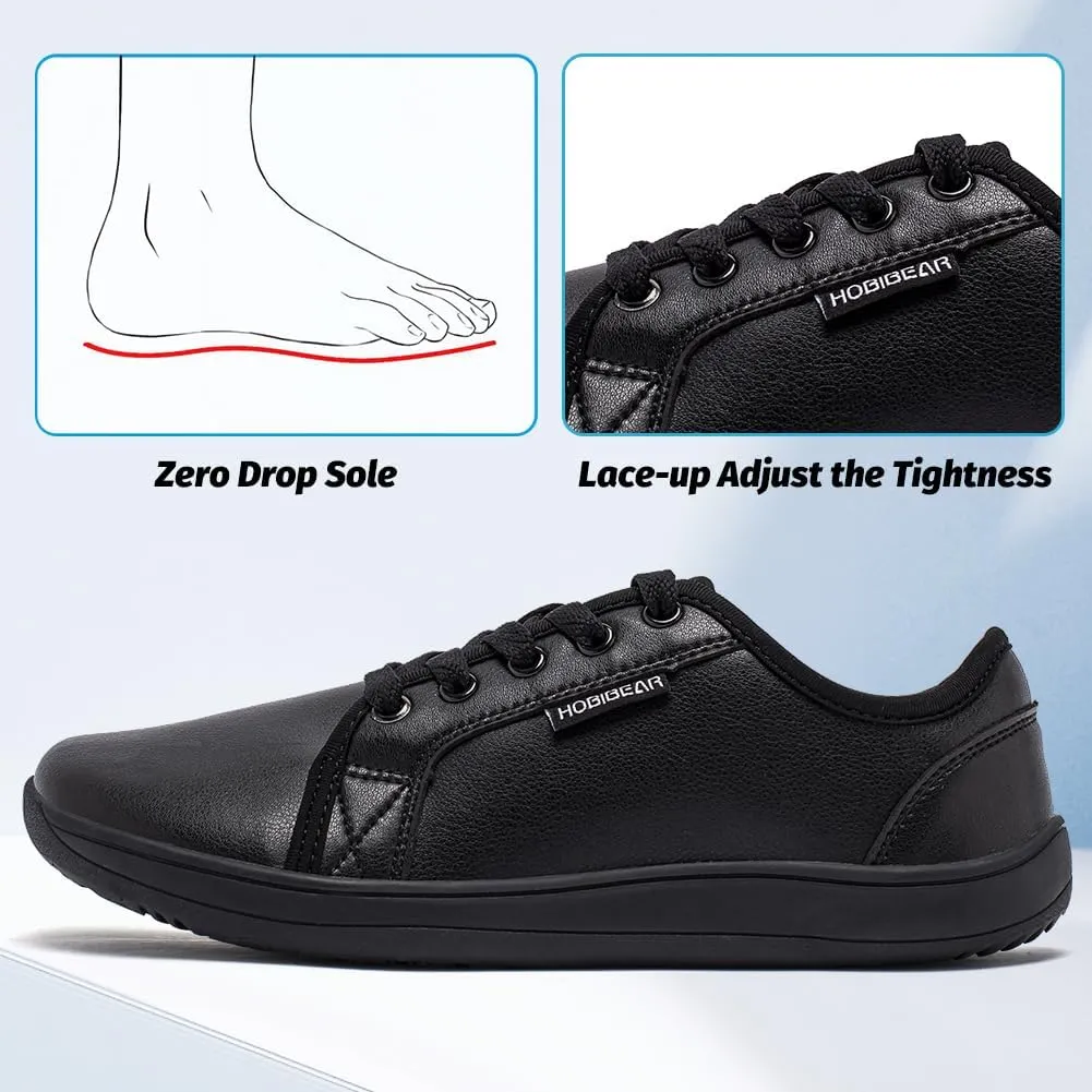 HOBIBEAR Womens Mens Wide Minimalist Barefoot Sneakers Zero Drop Shoes Lightweight Comfortable