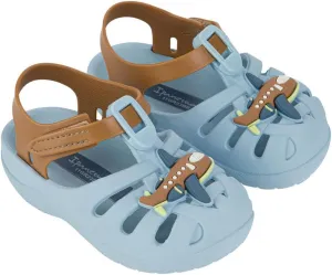 Ipanema Summer Baby Sandals - Closed-Toe Sandals for Toddlers with Velcro Closure, Easy On/Off, Comfy, Breathable, Lightweight, Water Resistant PVC