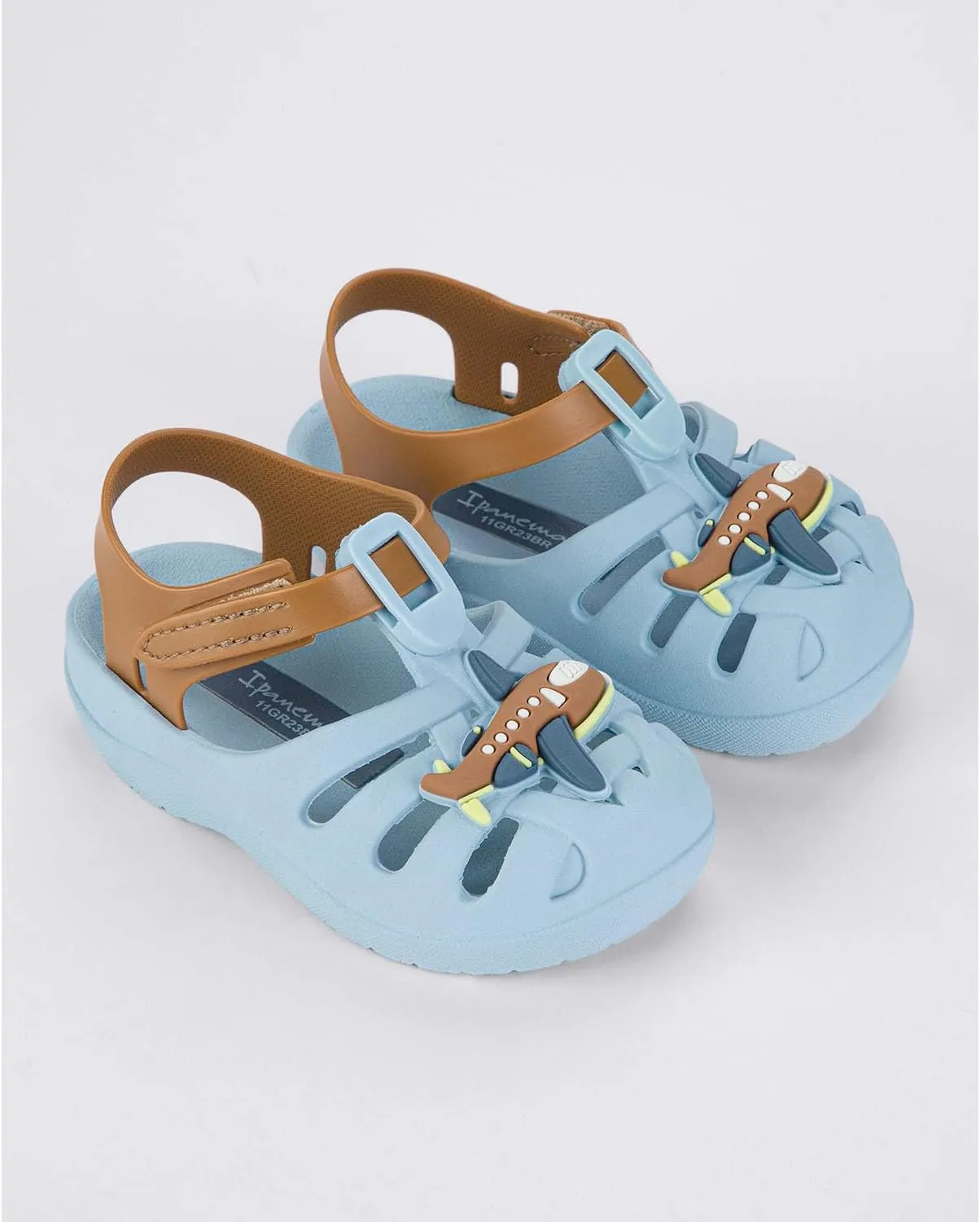 Ipanema Summer Baby Sandals - Closed-Toe Sandals for Toddlers with Velcro Closure, Easy On/Off, Comfy, Breathable, Lightweight, Water Resistant PVC