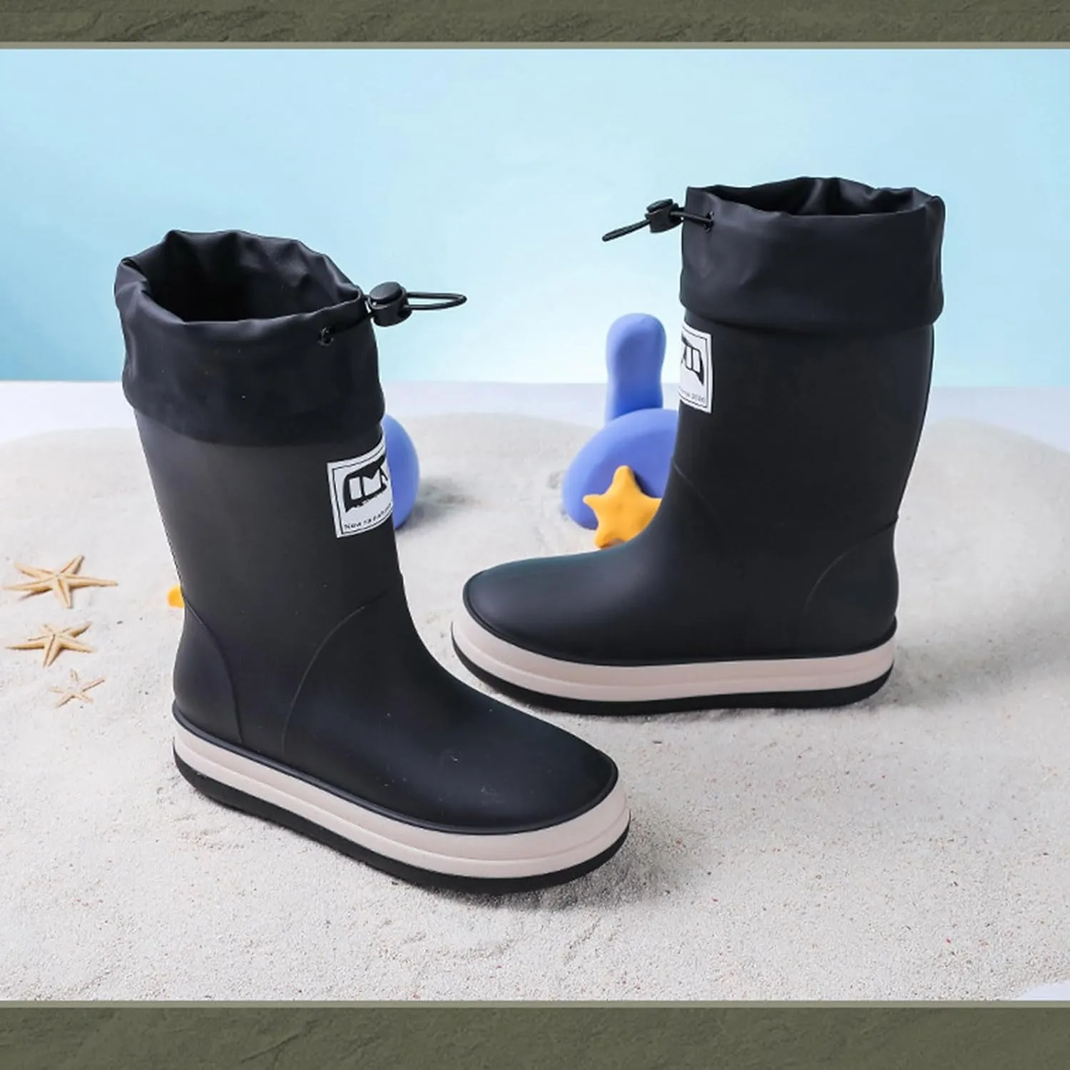 IWIHMIV Kids Rainboots Girls' Rain Boots Boys Rainboots Kids Rain Boots Toddler Rain Shoes Children Boots for Boys and Girls
