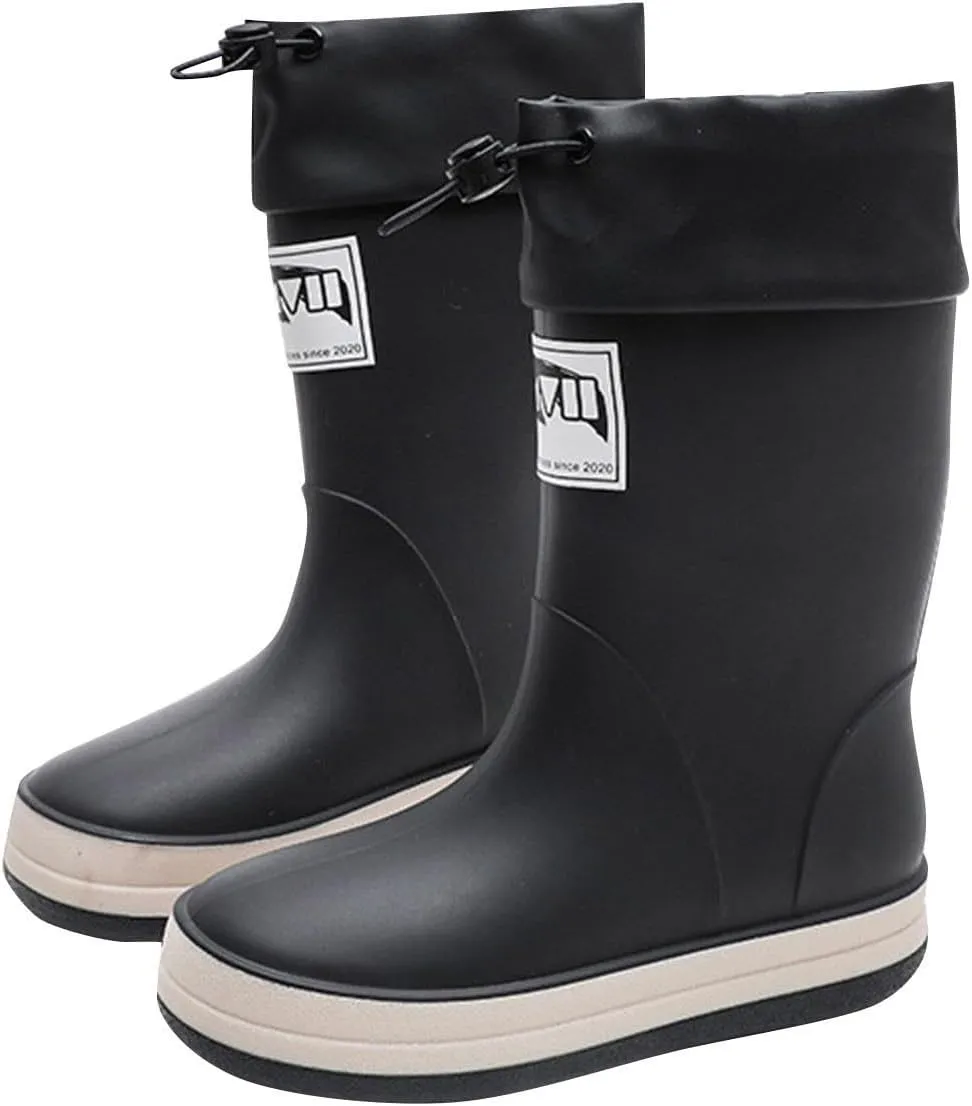 IWIHMIV Kids Rainboots Girls' Rain Boots Boys Rainboots Kids Rain Boots Toddler Rain Shoes Children Boots for Boys and Girls
