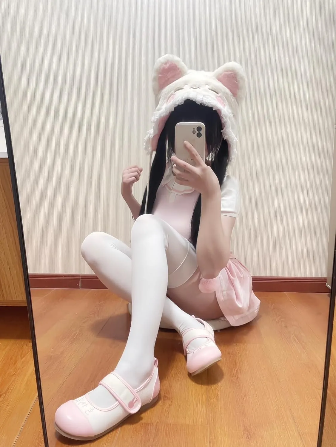 Japanese Casual Lolita Shoes, Cute Mary Jane Flats Rabbit Inspired Shoes