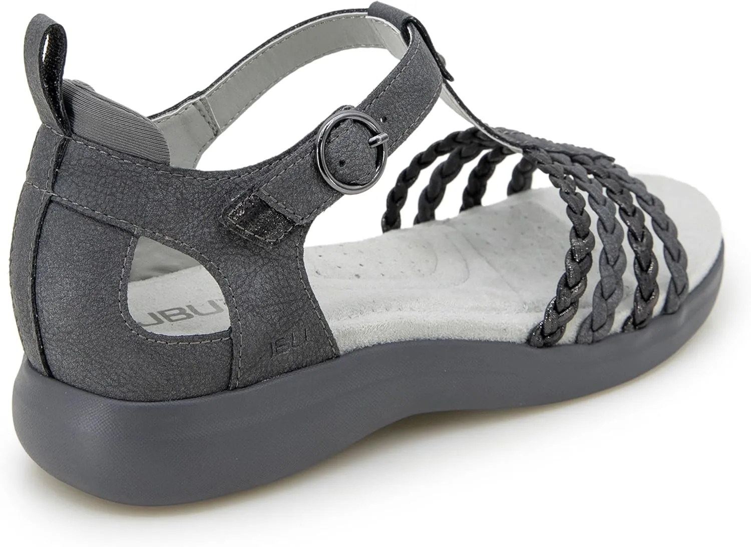 JBU Prague Women's Comfort Casual Adjustable Ankle Strap Flat Open Toe Classic Fashion Sandals