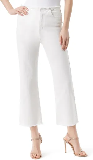 Jessica Simpson Women's High Rise Flare Crop with Removed Waistband Standard