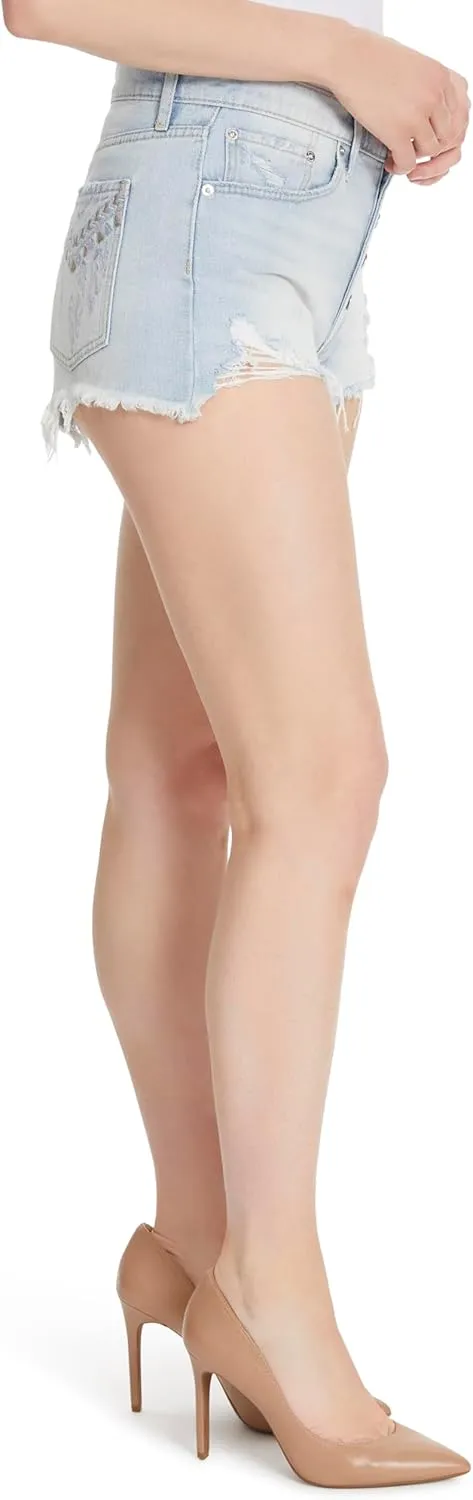 Jessica Simpson Women's Hug Me High Rise Mini Jean Short Standard