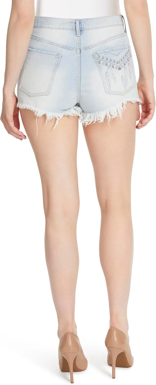 Jessica Simpson Women's Hug Me High Rise Mini Jean Short Standard