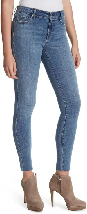 Jessica Simpson Womens Plus Kiss Me Mid-Rise Distressed Skinny Jeans