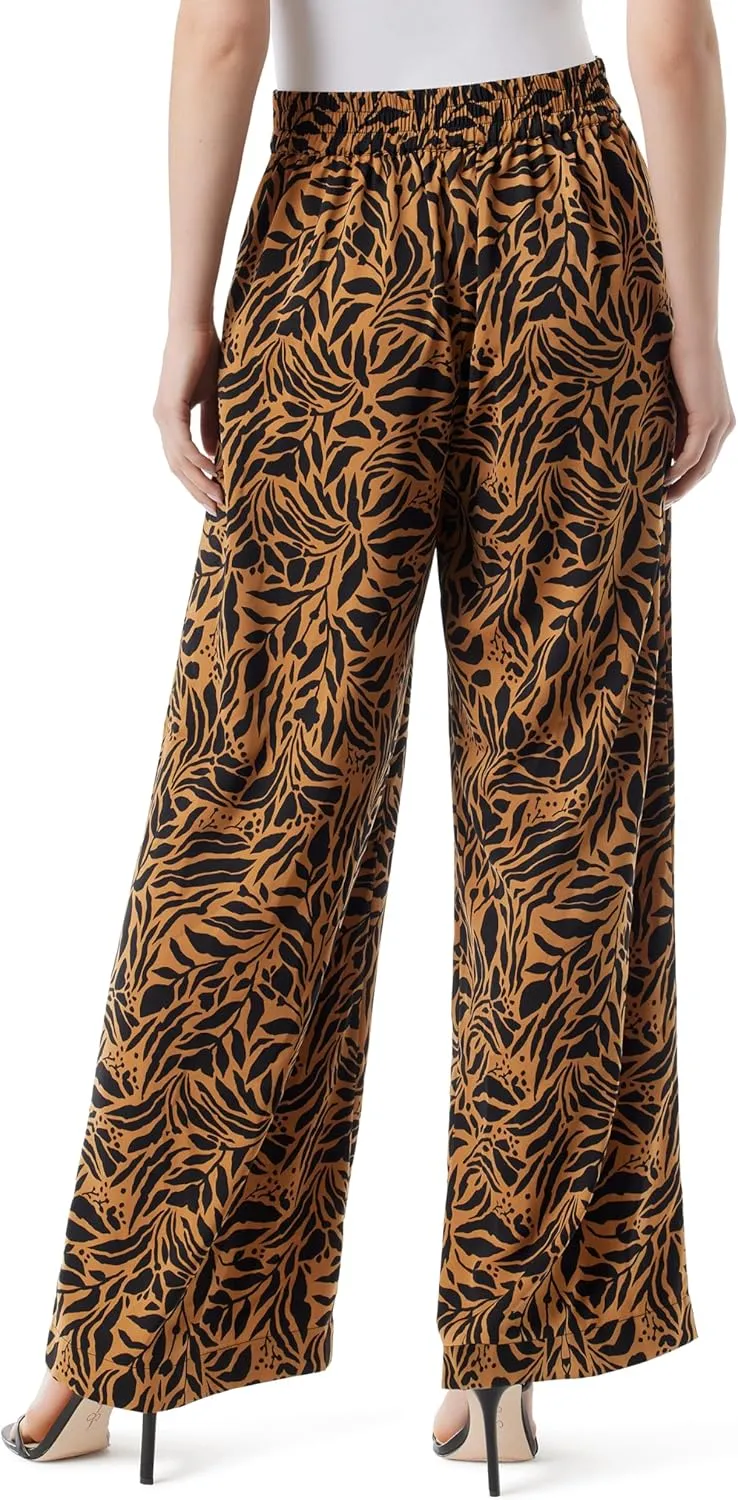 Jessica Simpson Women's Winnie High Rise Elastic Waist Wide Leg Pant Standard