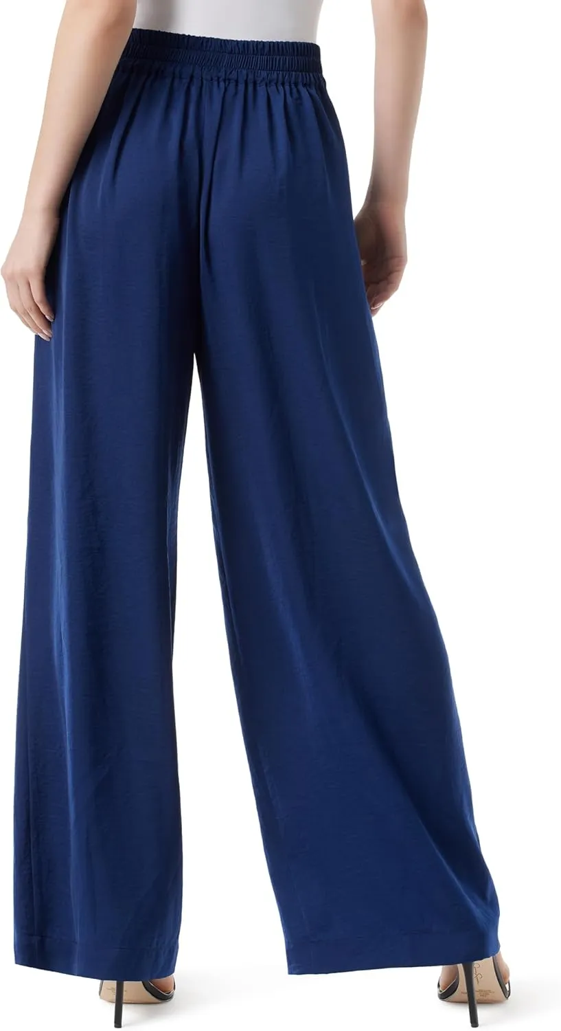 Jessica Simpson Women's Winnie High Rise Elastic Waist Wide Leg Pant Standard