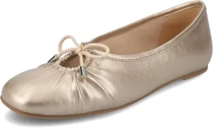 Journee Collection Womens Callee Ruched Ballet Dress Flats with Bow Cushioned Slip On Soft Square Toe Fashion Shoe