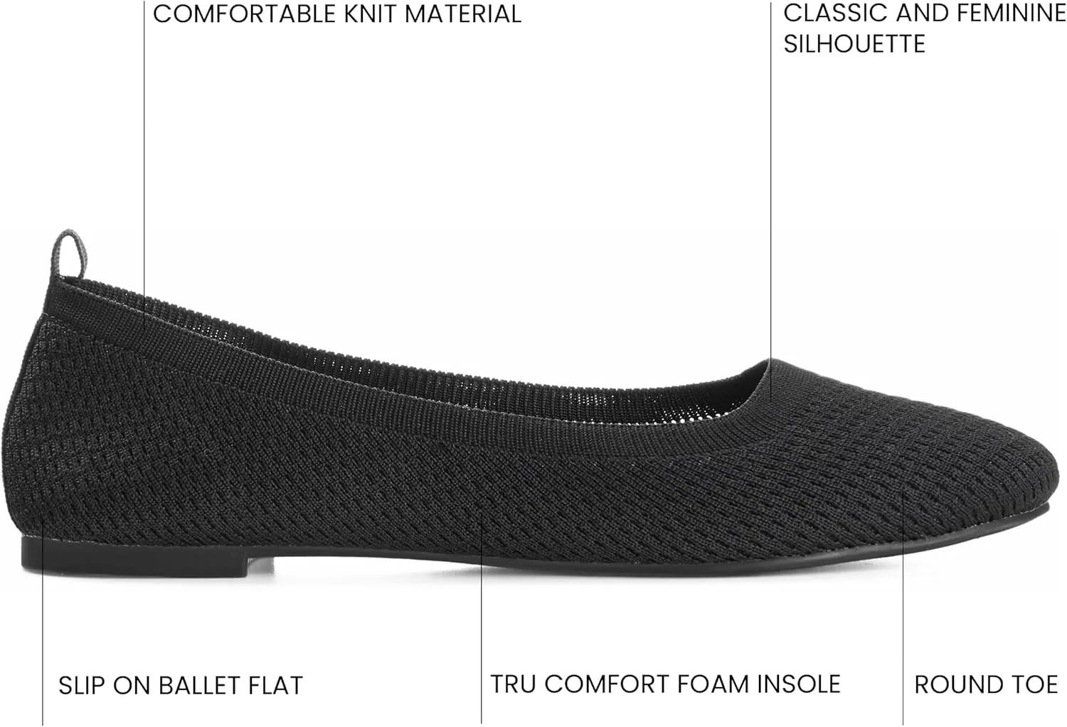 Journee Collection Women's Maryann Ballet Flat