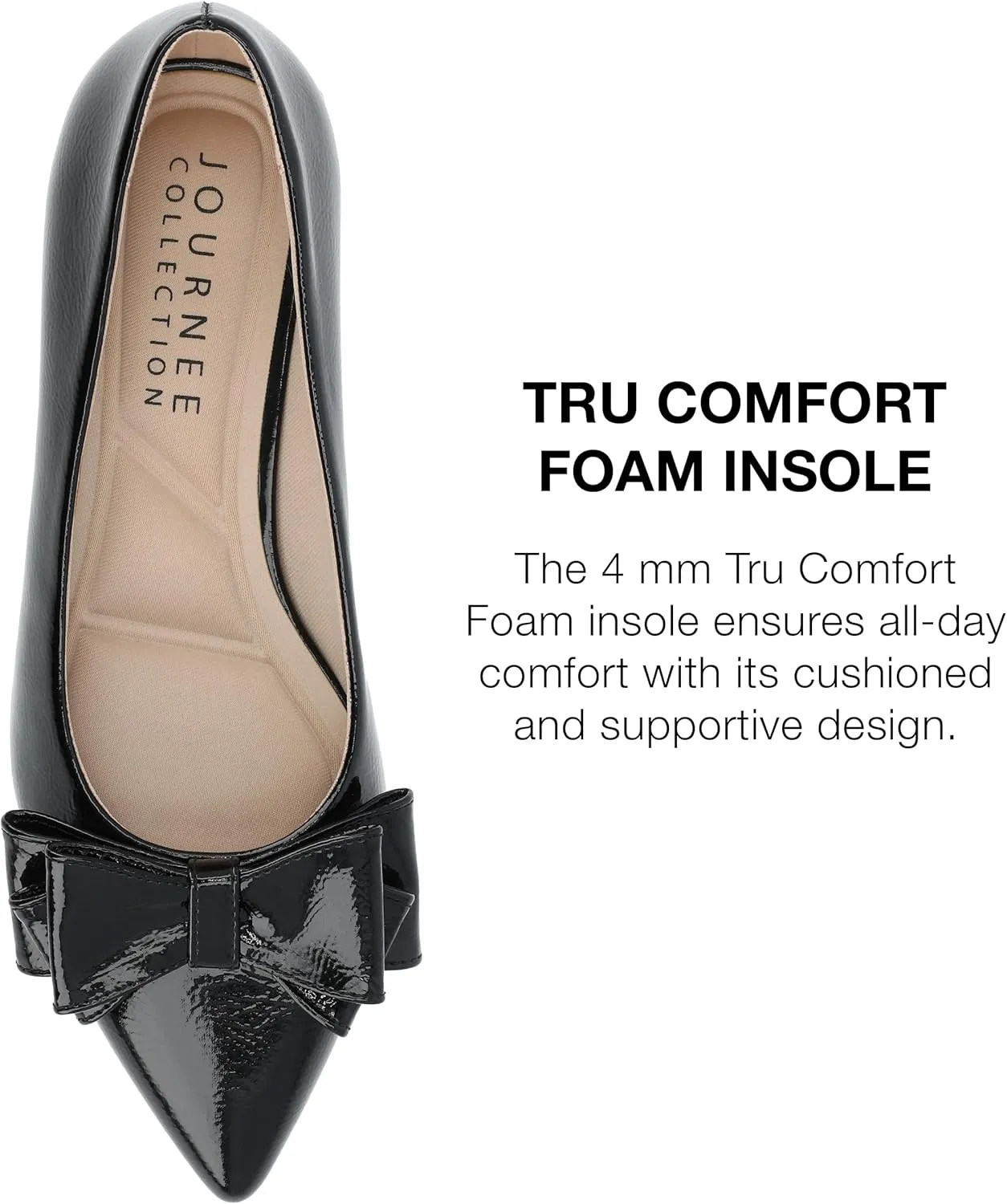 Journee Collection Womens Ophelia Bow Flat Shoes