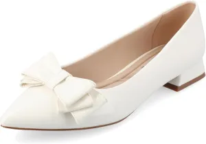 Journee Collection Womens Ophelia Bow Flat Shoes