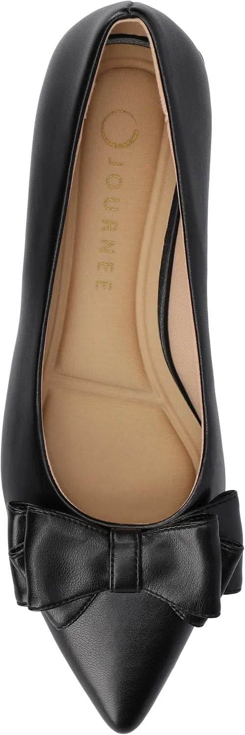 Journee Collection Womens Ophelia Bow Flat Shoes