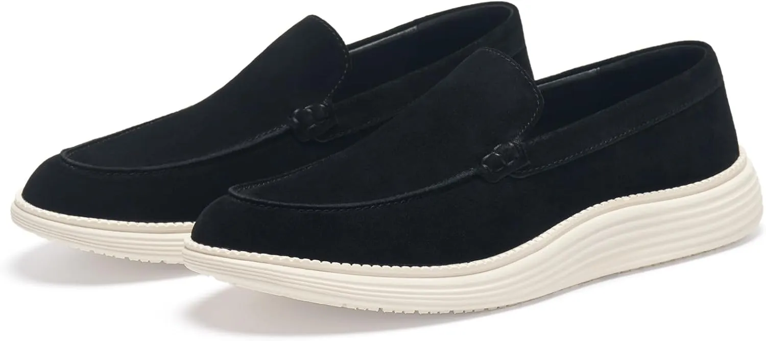 Journey West Men's Comfort Casual Slip-on Suede Leather Loafers Shoes for Men