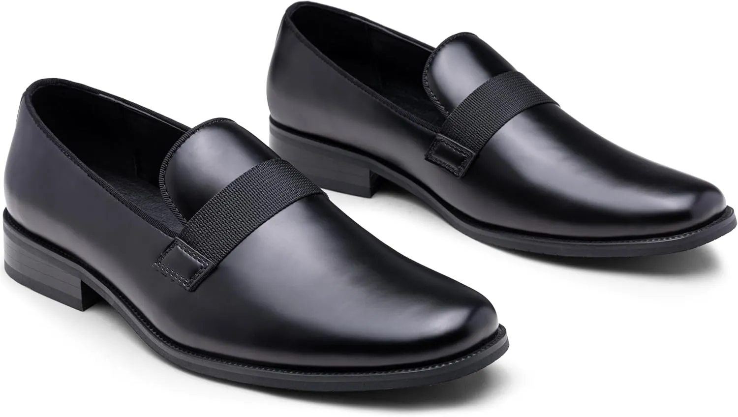Jousen Men's Tuxedo Shoes Black Dress Shoes for Men Business Formal Mens Loafers Slip On