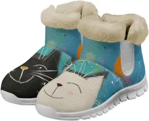 JoyLamoria Women Winter Snow Boots Warm Fur Lining Non Slip Ankle Booties Outdoor Waterproof Cold Weather Snow Boots Wear