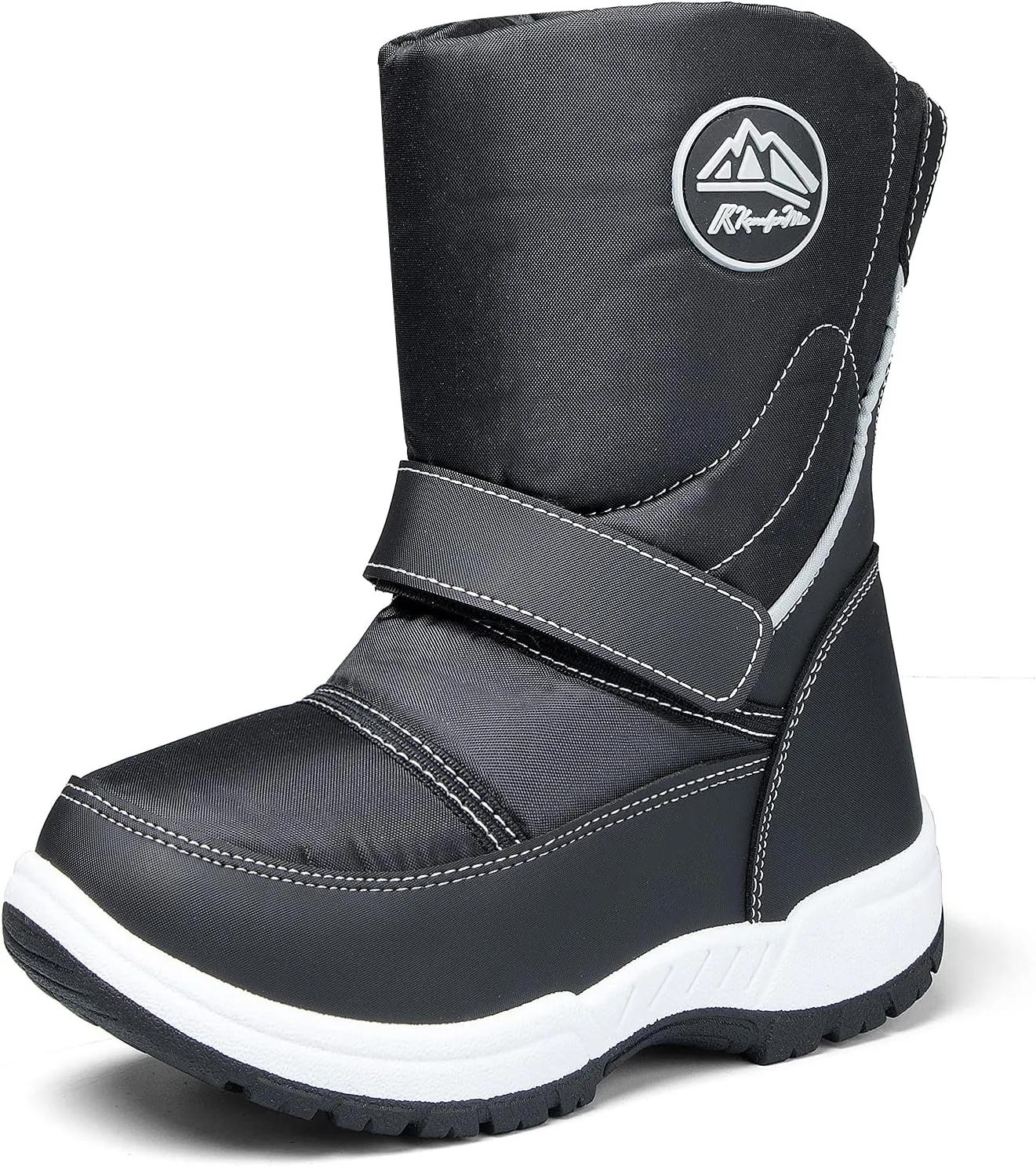 K KomForme Boys Girls Snow Boots Waterproof Winter Outdoor Boots(Toddler/Little Kid/Big Kid)