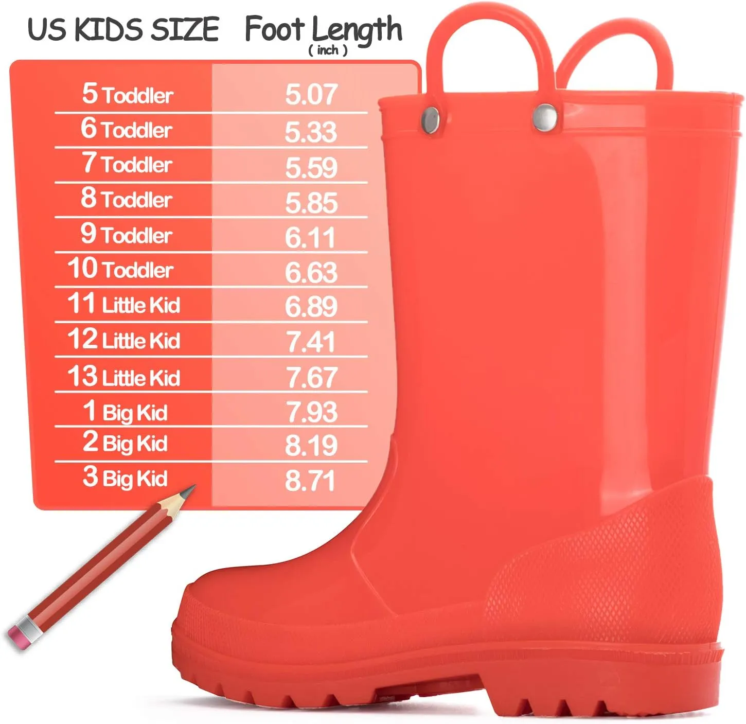 K KomForme unisex-child Rain Boots