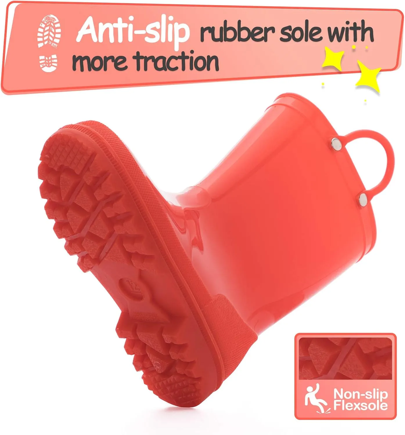 K KomForme unisex-child Rain Boots