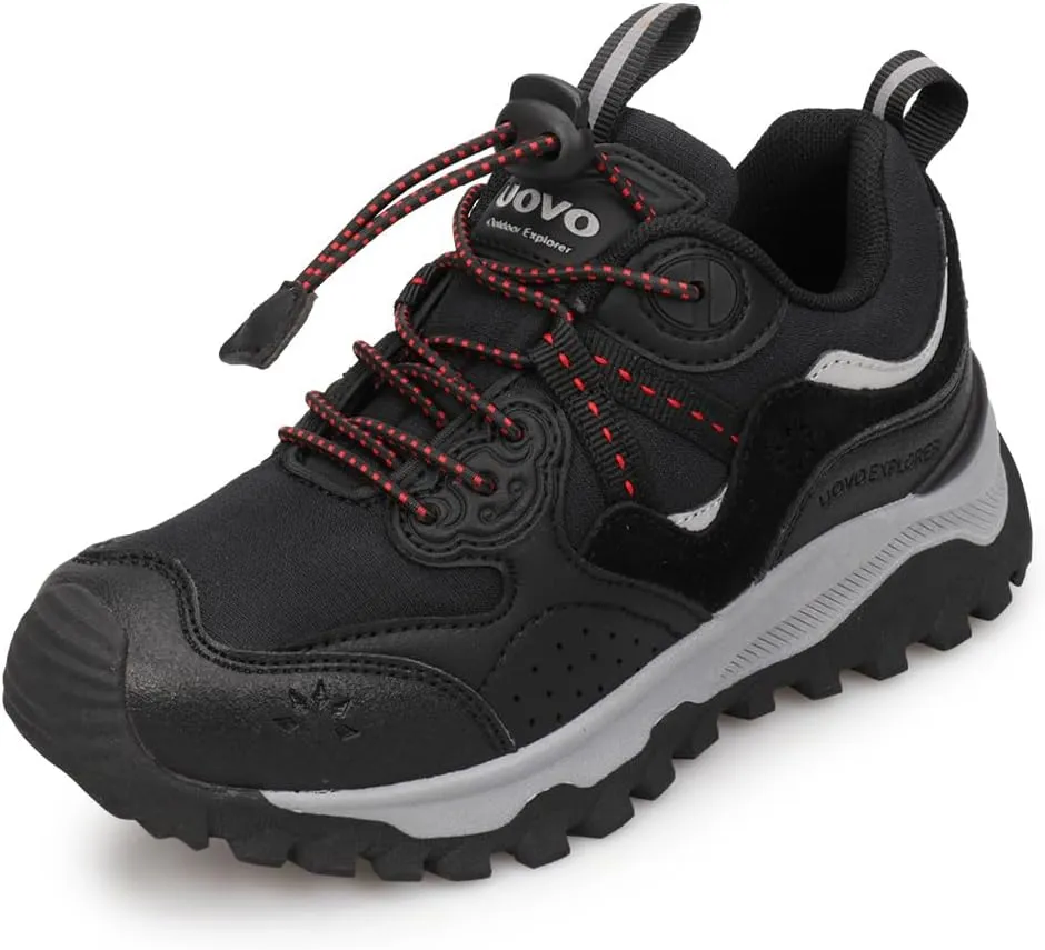 Kids Boys Running Shoes Waterproof Non-Slip Breathable Low-Top Outdoor Hiking Walking Sneakers (Little/Big Kids)