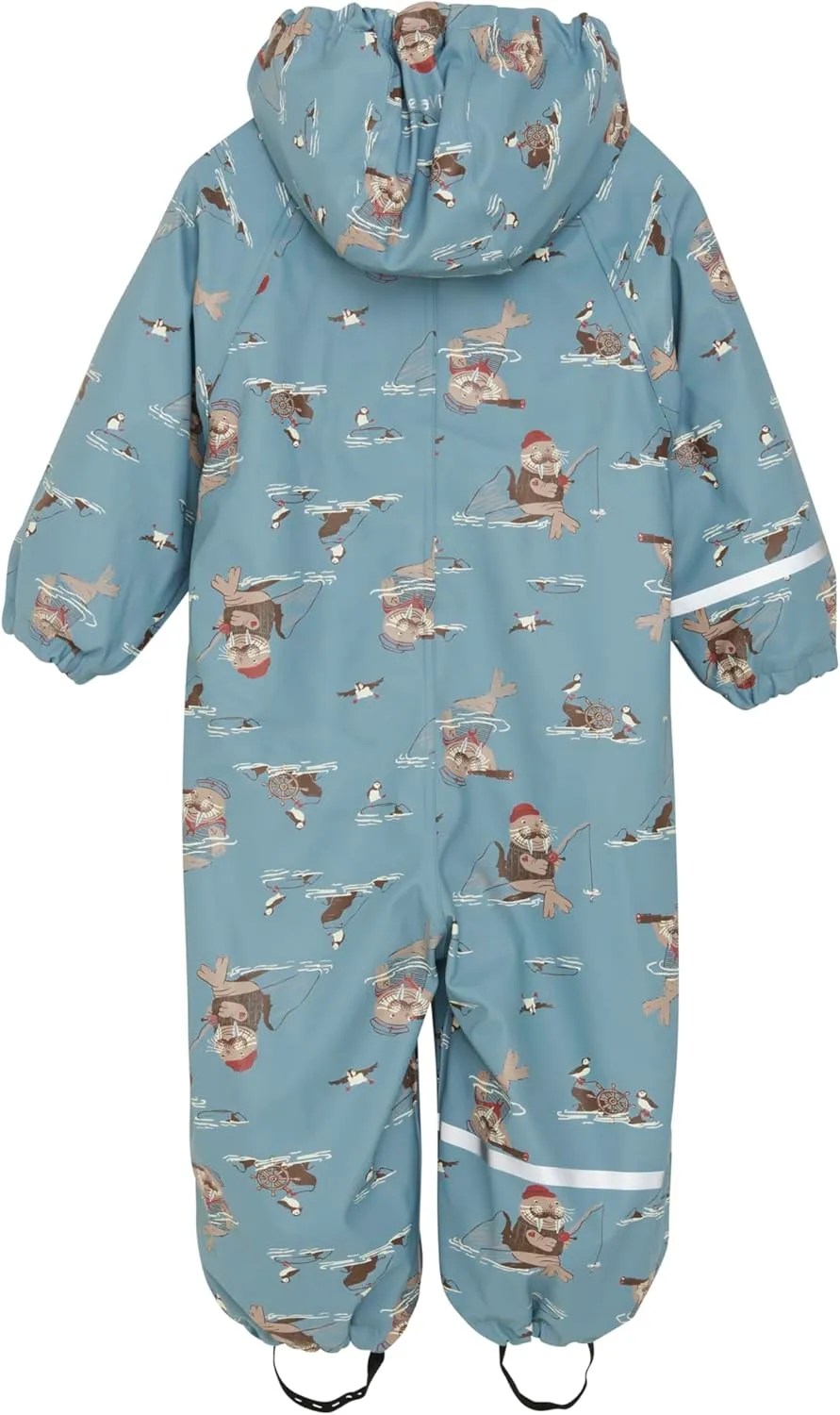 Kids Rain and Snow Suit for Boys Girls with Detachable Hood, Waterproof Raincoat and Pants - Ideal for Rain and Snow