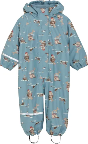 Kids Rain and Snow Suit for Boys Girls with Detachable Hood, Waterproof Raincoat and Pants - Ideal for Rain and Snow