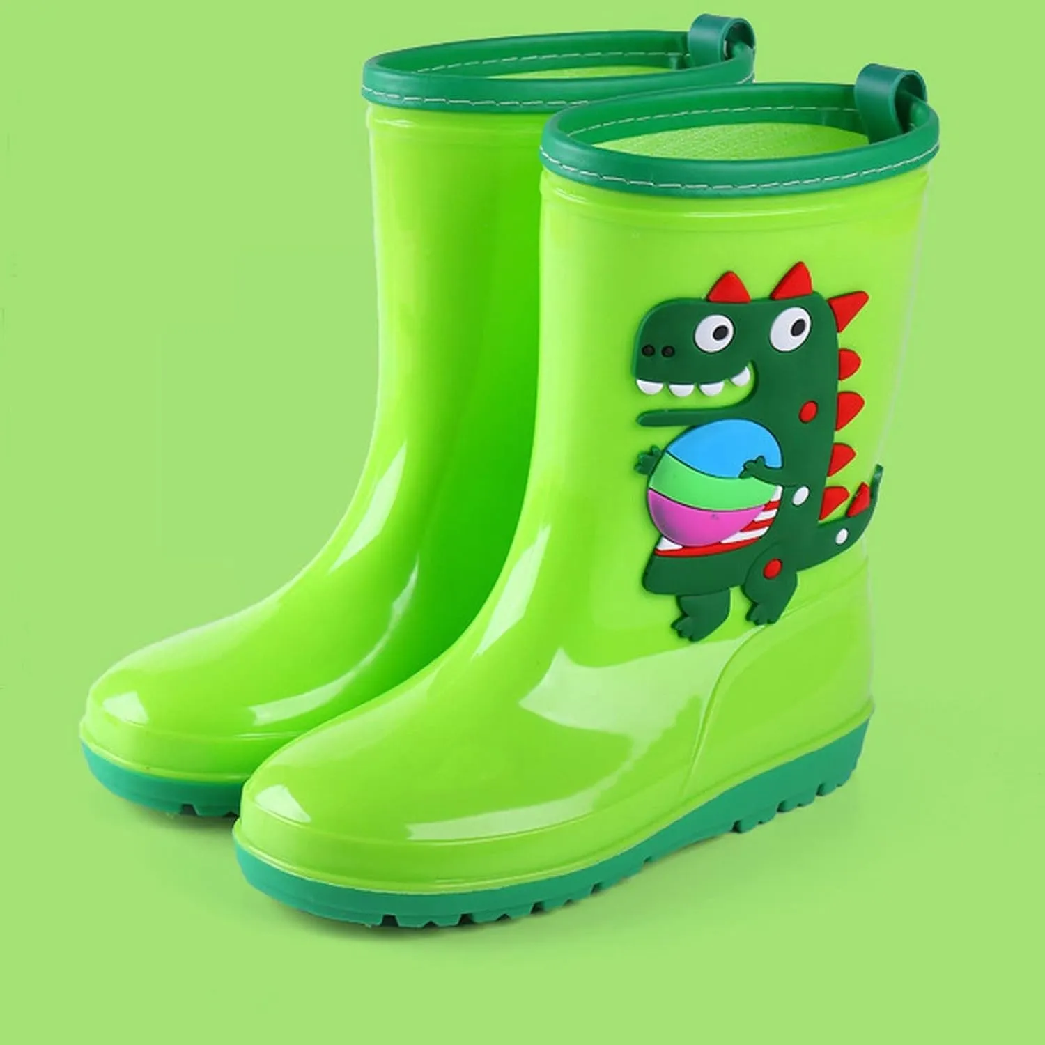 Kids Rain Boots For Boys Girls Children's Rain Shoes Water Shoes Toddler Waterproof Dinosaur Shoes Boys' Rain Boots