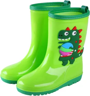 Kids Rain Boots For Boys Girls Children's Rain Shoes Water Shoes Toddler Waterproof Dinosaur Shoes Boys' Rain Boots