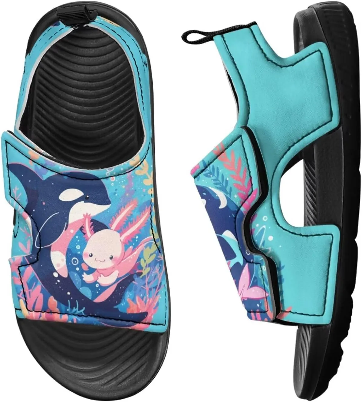 Kids Sandals Ocean Series Summer Kids Shoes Open Toe Sport Outdoor Athletic Sandals Quick Dry Water Shoes