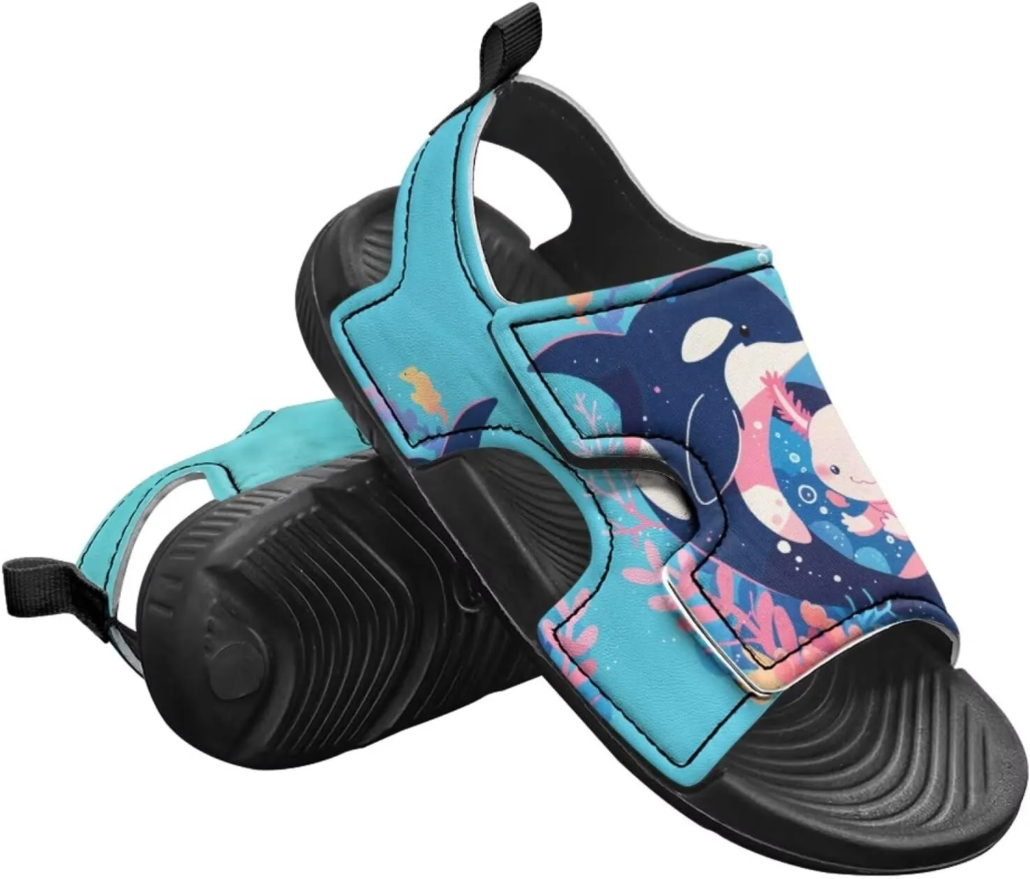Kids Sandals Ocean Series Summer Kids Shoes Open Toe Sport Outdoor Athletic Sandals Quick Dry Water Shoes