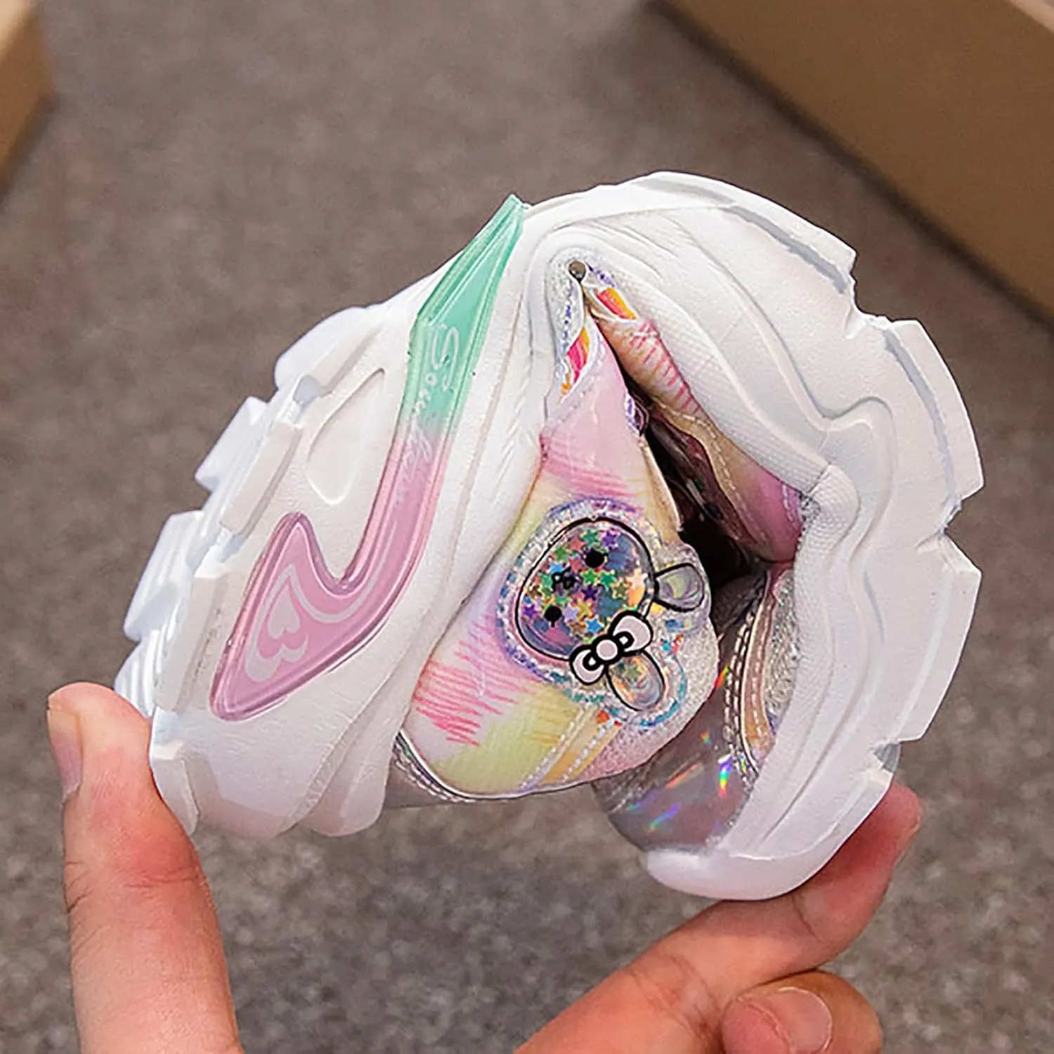 Kids Shoes Boys Girls Running Tennis Shoes Rabbit Lightweight Fashion Sneakers for Sports Athletic Gym Walking