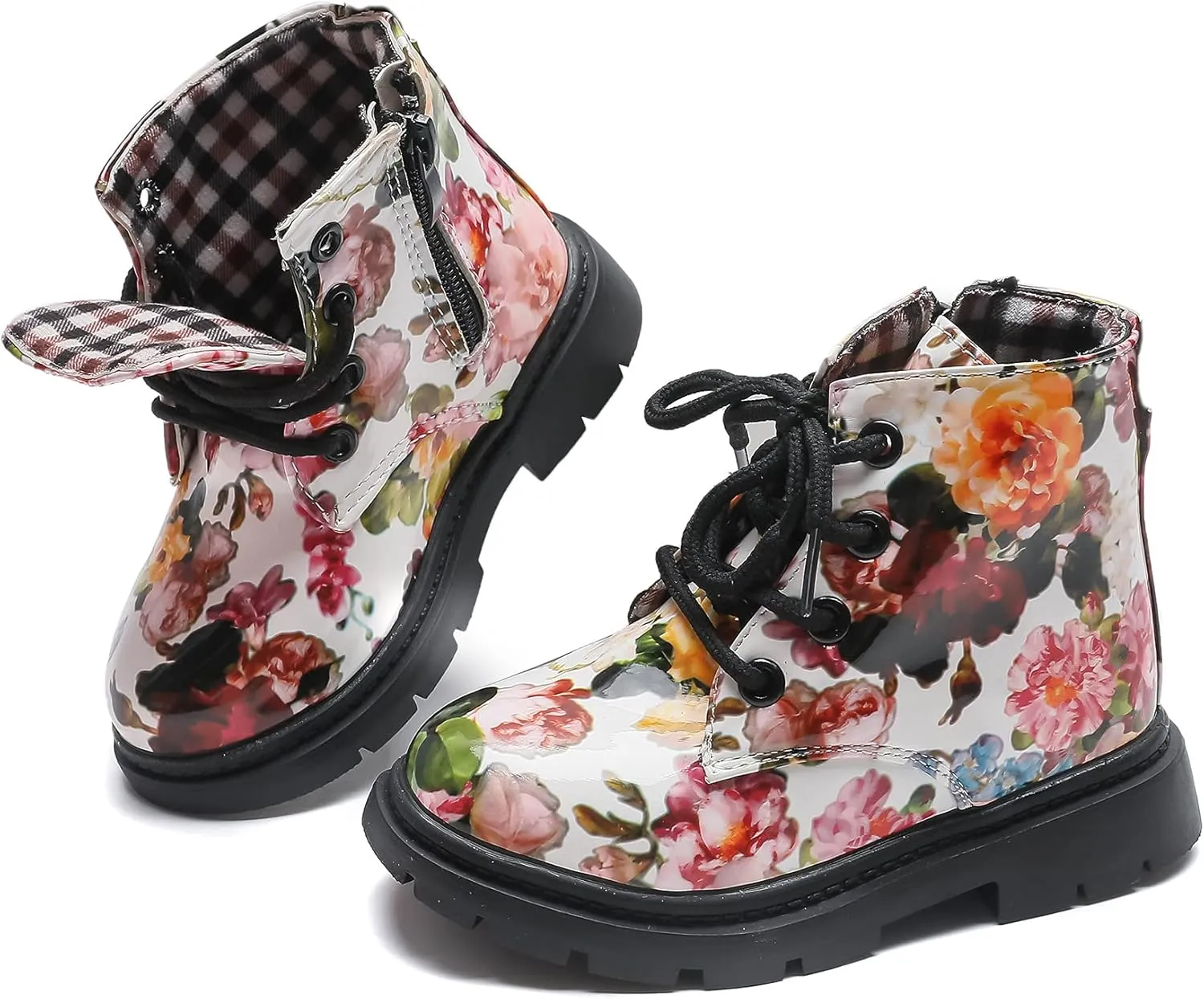 Komfyea Boy's Girl's Boots Bright Color Kids Ankle Boots