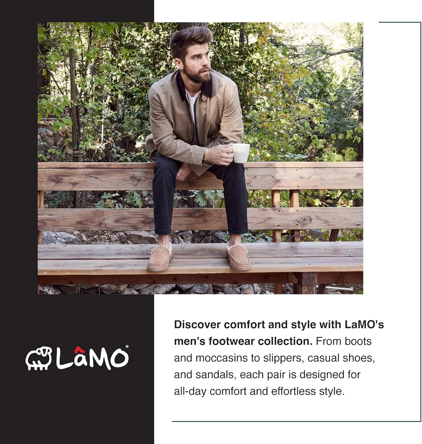 Lamo Men's Open Toe Wrap Slipper