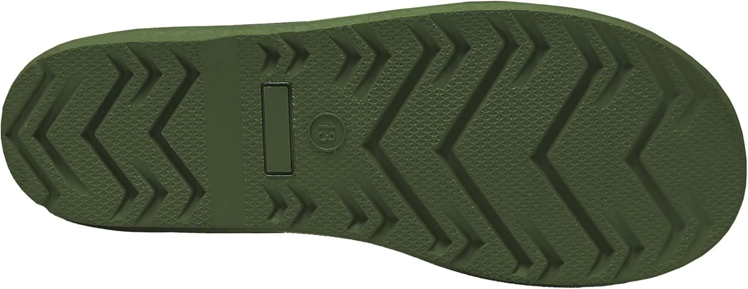 Lands' End Boys and Girls Waterproof Boots Kids and Toddler Rain Boots - Girls and Boys Rubber Rain Boots Kids Size 5 Toddler to 7 Big Kid, Slip On Girls and Boys Rain Boots with Handles