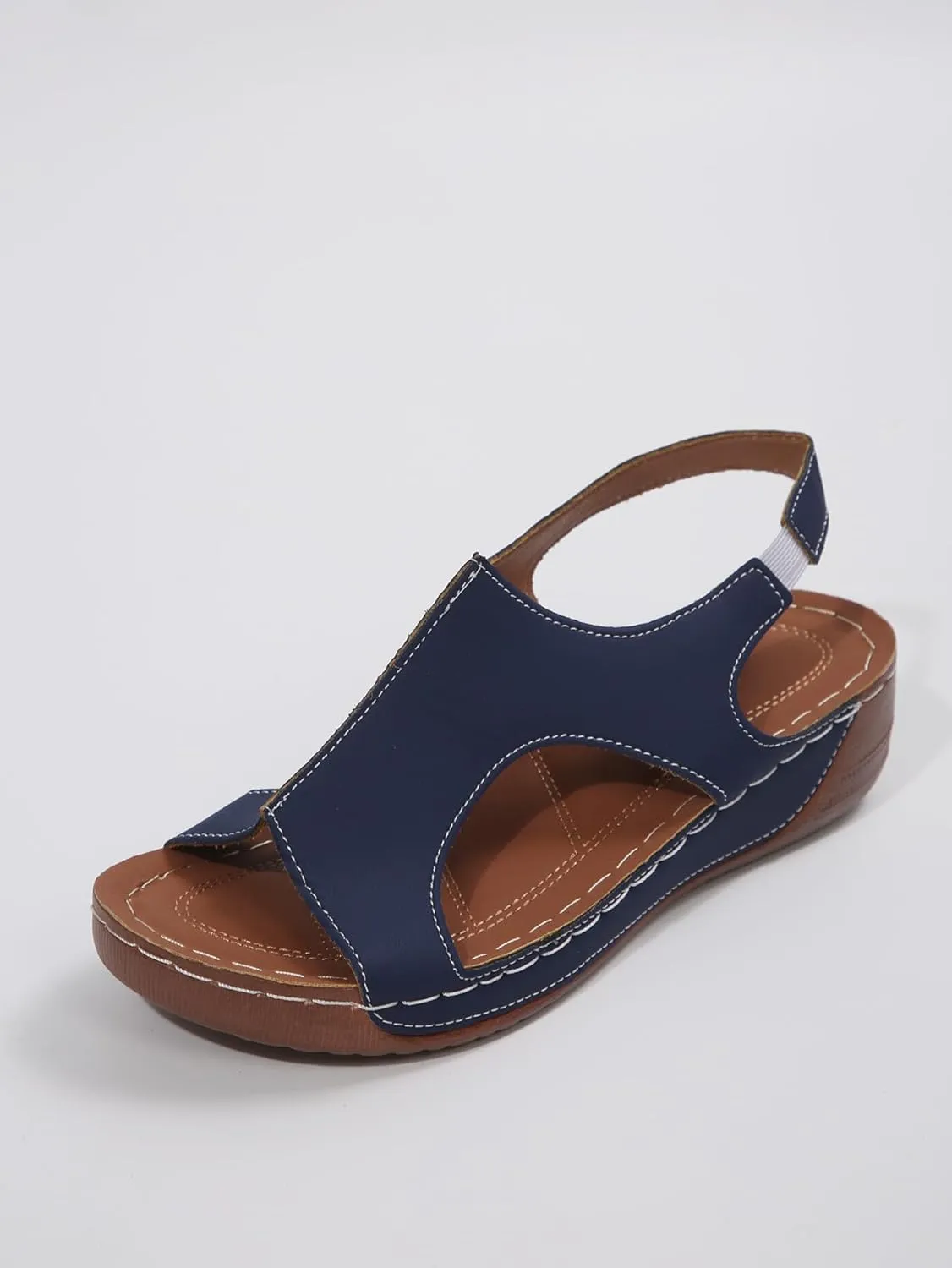 Large New Platform Wedge Peep Toe Sandals