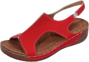 Large New Platform Wedge Peep Toe Sandals