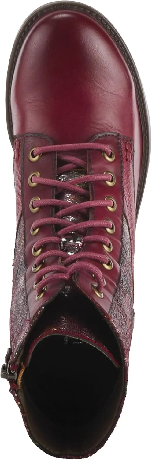 L'Artiste by Spring Step Marty Met Hand Painted Metallic Floral Ankle Boots for Women | Shoes for Women with Arch Support and Flexible Sole