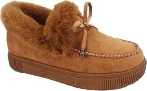Lausiuoe Boots For Women Ankle Booties Winter Slip On Comfortable Snow Fuzzy Boots Fashion Casual Walking Shoes Loafers