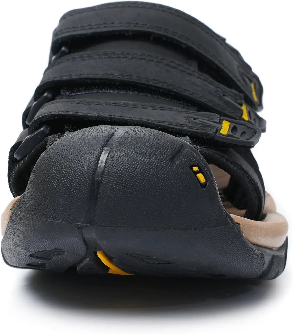 Leather Sports Sandals For Men Closed Toe Hiking Outdoor Athletic Casual Walking Sandals Water Shoes Summer Fisherman Sandal Handmade