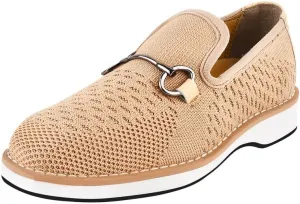 LIBERTYZENO Boys Lizard Print Textile & Leather Kids Slip on Dress Loafer Shoes for Prom Graduation