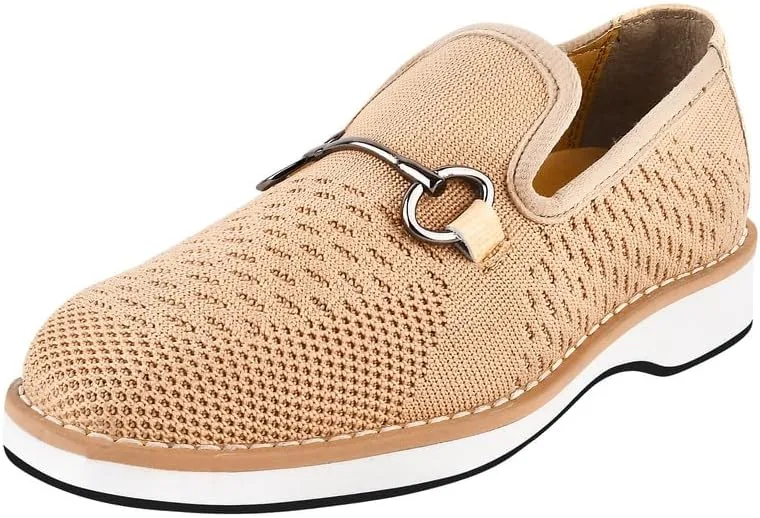 LIBERTYZENO Boys Lizard Print Textile & Leather Kids Slip on Dress Loafer Shoes for Prom Graduation