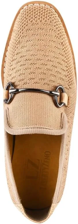 LIBERTYZENO Boys Lizard Print Textile & Leather Kids Slip on Dress Loafer Shoes for Prom Graduation