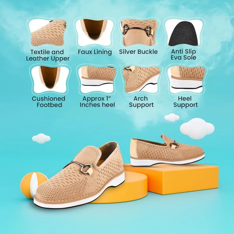 LIBERTYZENO Boys Lizard Print Textile & Leather Kids Slip on Dress Loafer Shoes for Prom Graduation
