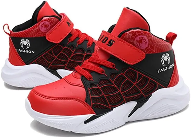 Lightweight Basketball Shoes for Kids Boys High-top Boots Youth Lightweight Outdoor Sneakers