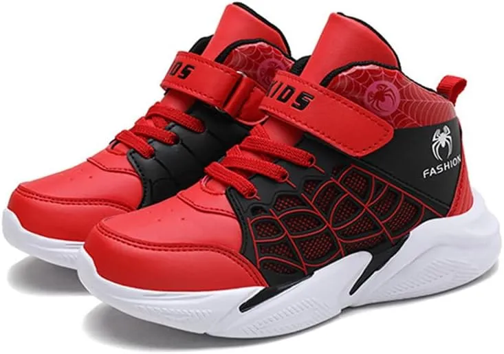 Lightweight Basketball Shoes for Kids Boys High-top Boots Youth Lightweight Outdoor Sneakers