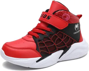 Lightweight Basketball Shoes for Kids Boys High-top Boots Youth Lightweight Outdoor Sneakers