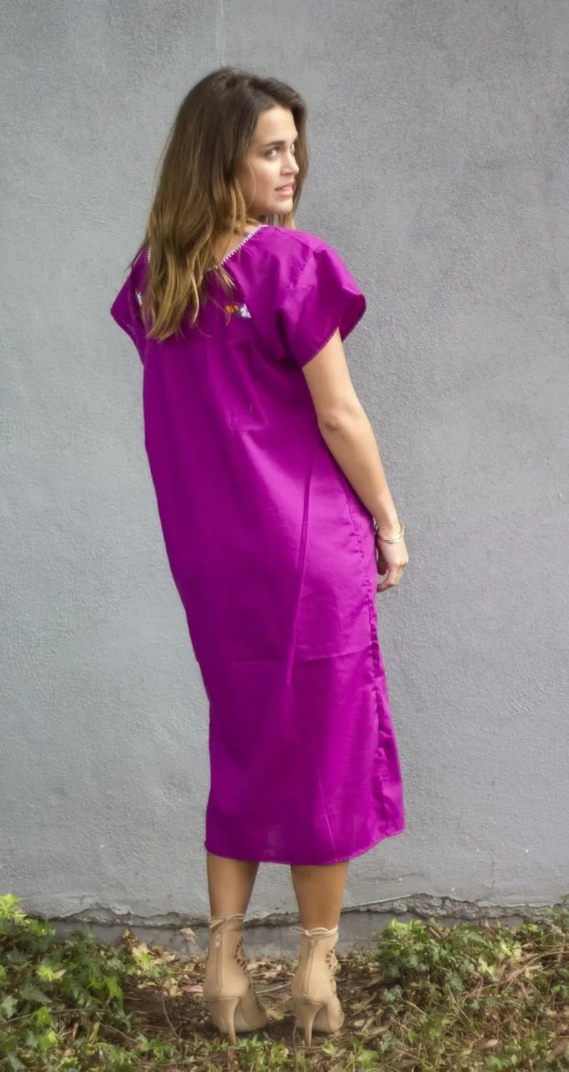 Liliana Cruz Hand Embroidered Authentic Mexican Peasant Dress