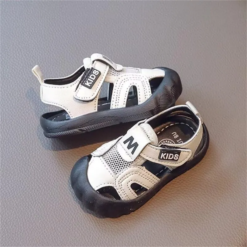 Little Boy Wrap Toe Non Slip Summer Sandals for Outdoor Walking Running School Water Sport